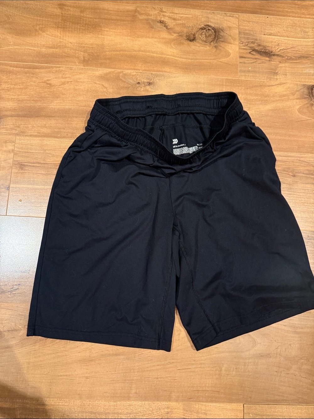 all in motion Black Men's Athletic Shorts